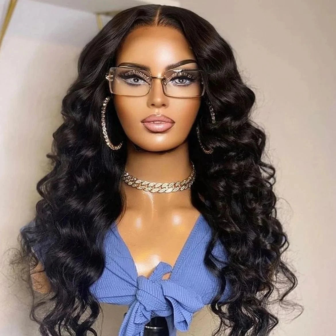 Black T Part Loose Deep Wave Lace Front Wigs HD Lace Wig Brazilian 100% Virgin Cheap Natural Human Hair Wigs For Black Women