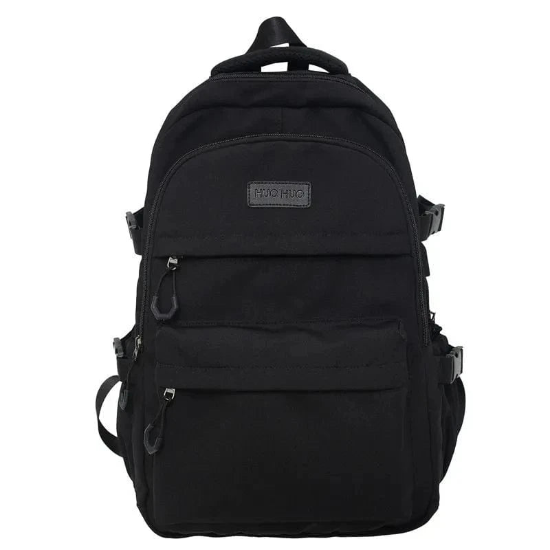 Black Wholesale Custom Schoolbags College Students Large Capacity Laptop Backpack School Bags for Teens