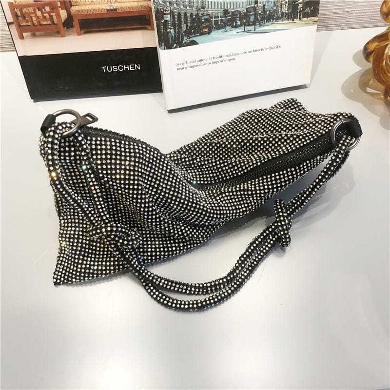 Bling Handbags for Women Luxury Evening Diamond Clutch Party Shoulder Bag Designer Handbags Famous Brands Rhinestones Purses