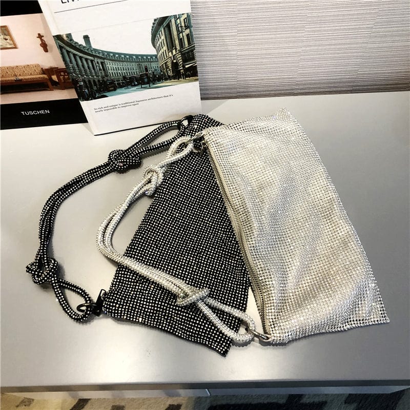 Bling Handbags for Women Luxury Evening Diamond Clutch Party Shoulder Bag Designer Handbags Famous Brands Rhinestones Purses