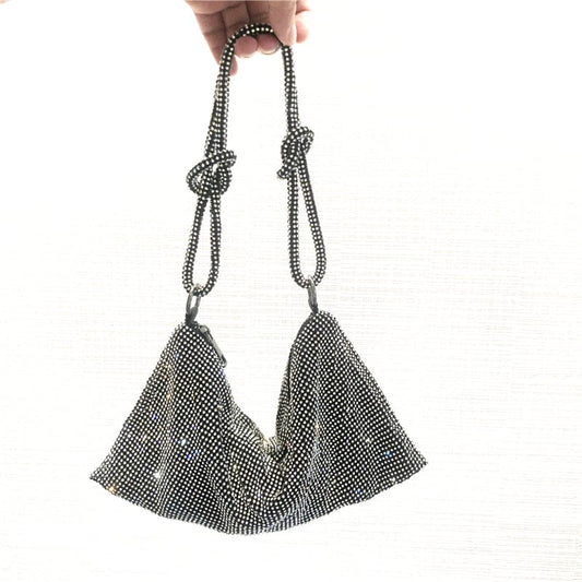 Bling Handbags for Women Luxury Evening Diamond Clutch Party Shoulder Bag Designer Handbags Famous Brands Rhinestones Purses