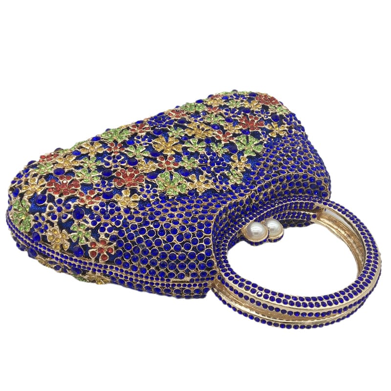 Bling Stone Crystal Clutch Bags for Women Formal Party Diamond Luxury Minaudiere Evening Clutch Purse Top-Handle Handbasgs