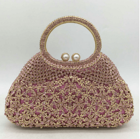 Bling Stone Crystal Clutch Bags for Women Formal Party Diamond Luxury Minaudiere Evening Clutch Purse Top-Handle Handbasgs