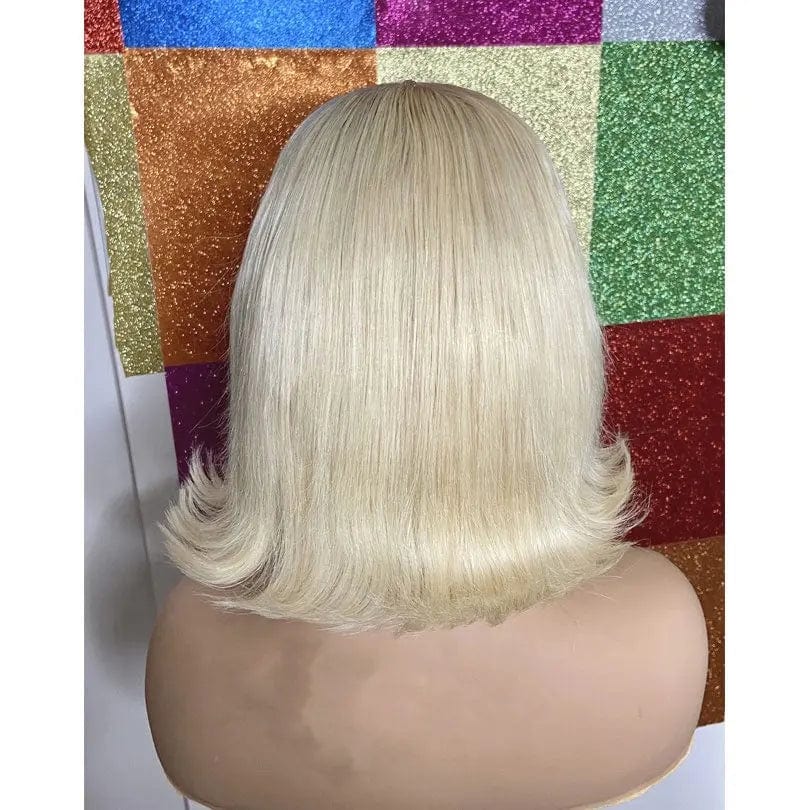 Blonde Color Wig Straight Bob Virgin Brazilian Hair