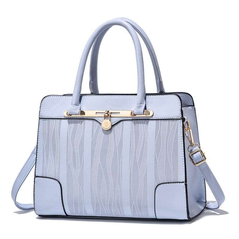 Blue 2022 Fashion Designer PU Leather Elegant Female Handbag Trunk Tote Hand Bags Ladies Luxury New Design