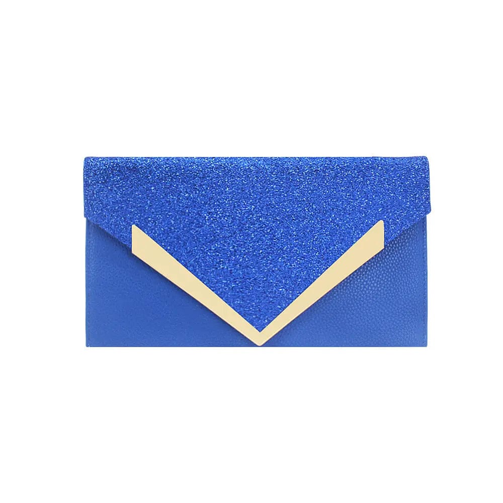 Blue/black Factory Exclusively For European And American Style Spot Pu Women's Clutches Envelopes Dinner Evening Bag