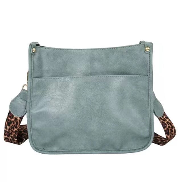 BLue Fashion Women Handbags Shoulder Purse PU Leopard Tote Set  Strap Bag Ahdorned Vegan Leather Messenger Bag Drop Shipping