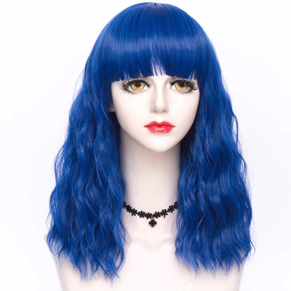 Blue Mcoser 13 Colors 45CM Ombre Long Curly Hair