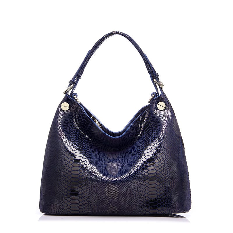 blue REALER Dropshipping women Shoulder Crossbody Bags ladies leather Hobos bags Genuine Leather bags