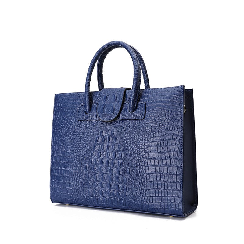 blue Two sizes alligator pattern handbags ladies new trend luxury bags shoulder real leather crocodile handbag fashion womens handbag