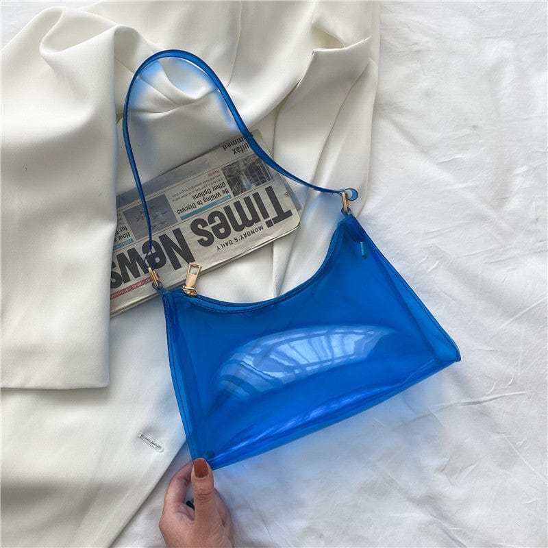 Blue Wholesale 2022 Luxury Designer Clutch Ladies Handbags for Women PVC Jelly Clutch Purses and Bags