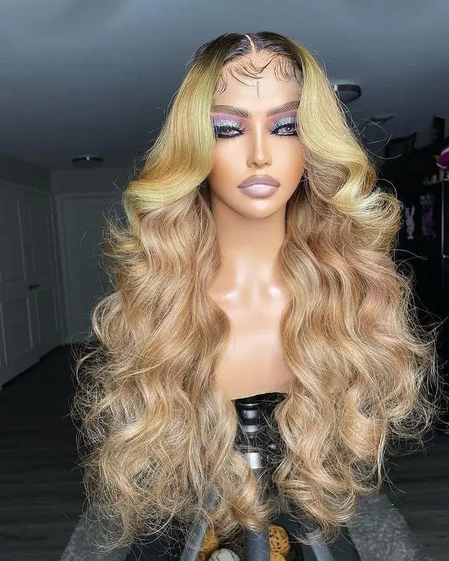 Body Wave Lace Front Wig Brazilian Colored Hair