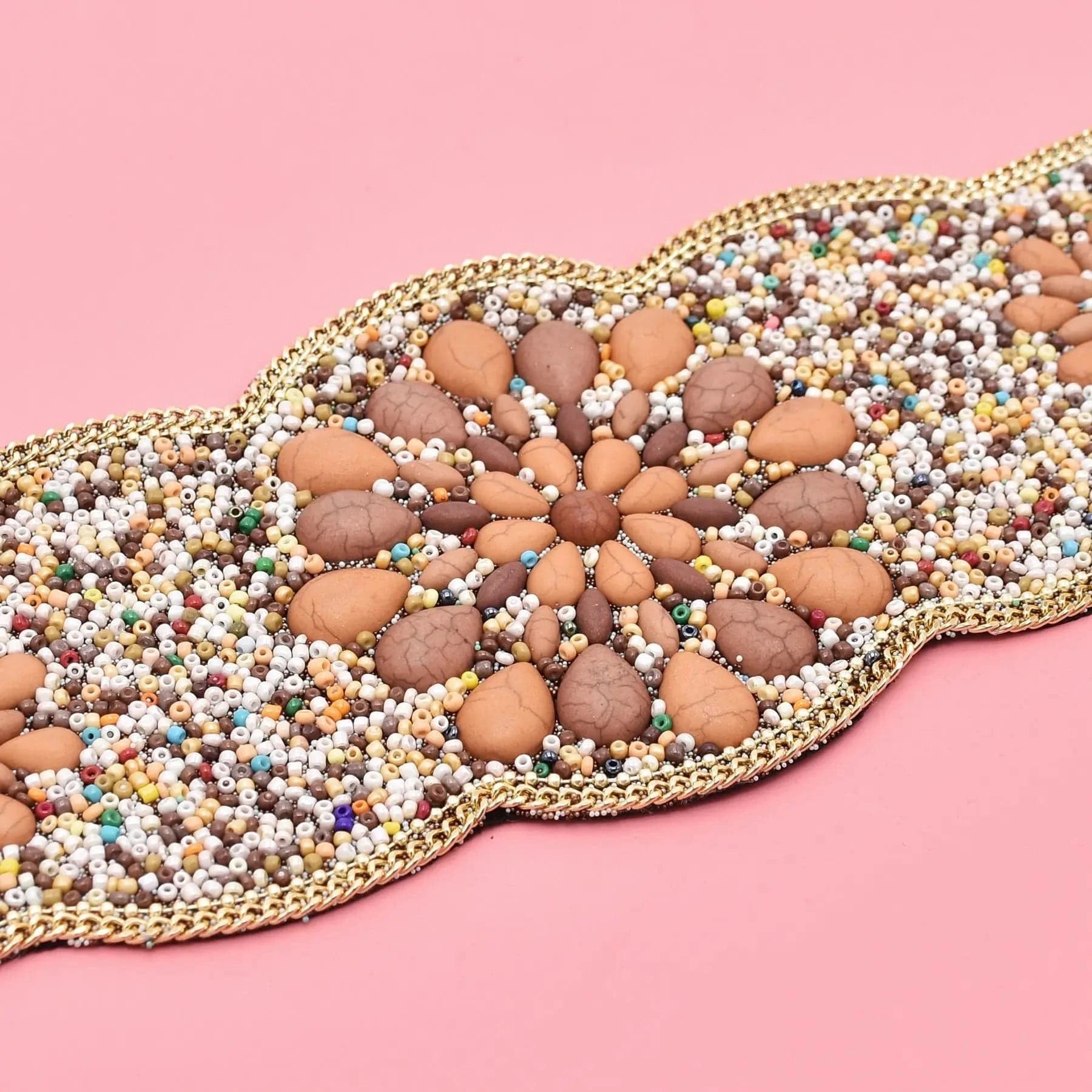 Bohemian Women Belt Zulu Beaded Elastic Stretch Adjustable Waist Belt Retro Ethnic Belly Chain Exotic Body Jewelry