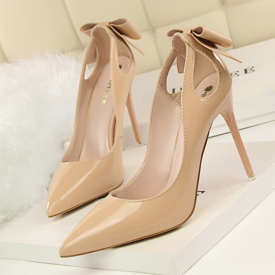 Brand Logo Custom Western Style High Quality Elegant Formal Dress Shoes Women 10cm High Heel Pumps Shoes