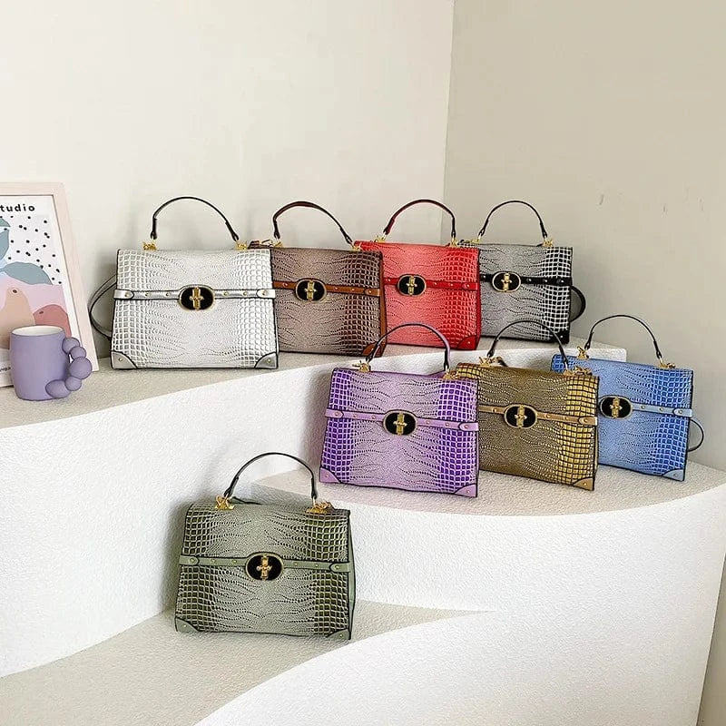 Brand retro Crocodile women's handbag 2023 new European and American Alligator business bag Luxury large capacity Tote bag