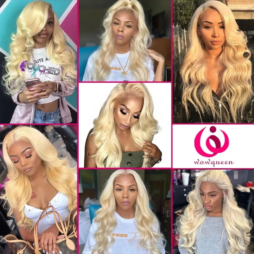 Brazilian 613 Lace Frontal Wigs Cheap Human Lace Wig 150% Density 13x4 Blonde Lace Frontal Wig Pre Plucked For Black Women