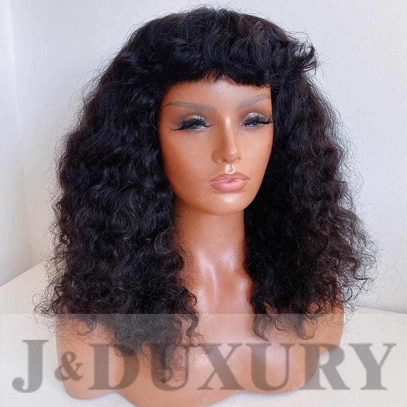 brazilian free part afro hair wigs with bangs short ready to ship pixie cut short hair wig for black women HD transparent wig