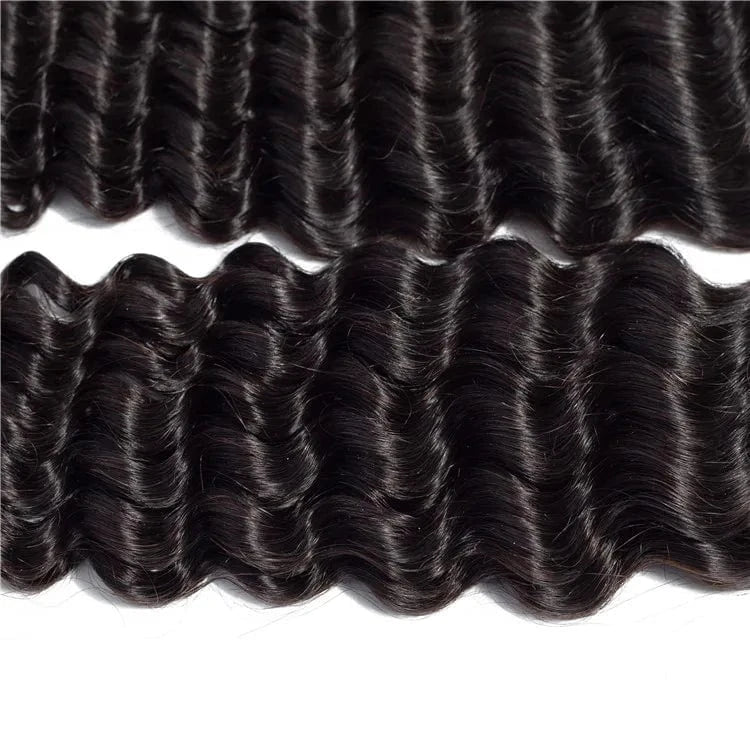 Brazilian Human Hair Deep Wave 3 Bundles 300G 12A Virgin Hair Vendors Unprocessed Cuticle Aligned Remy Deep