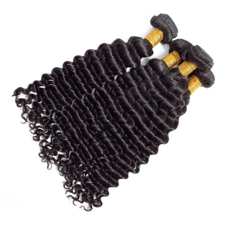 Brazilian Human Hair Deep Wave 3 Bundles 300G 12A Virgin Hair Vendors Unprocessed Cuticle Aligned Remy Deep