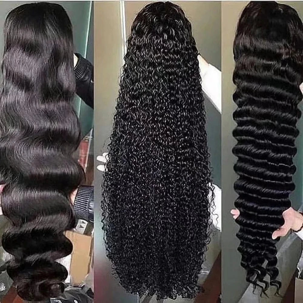 Brazilian Raw Human Hair Lace Front Wig Straight 13x4 Transparent Hd Lace Frontal Wig 30 inch Human Hair Wigs For Black Women