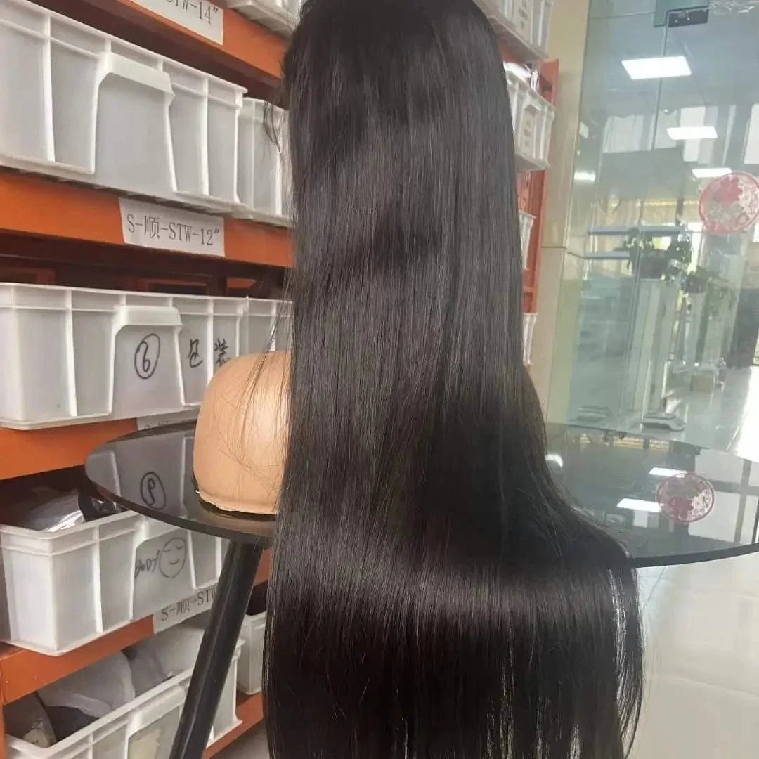 Brazilian Raw Human Hair Lace Front Wig Straight 13x4 Transparent Hd Lace Frontal Wig 30 inch Human Hair Wigs For Black Women