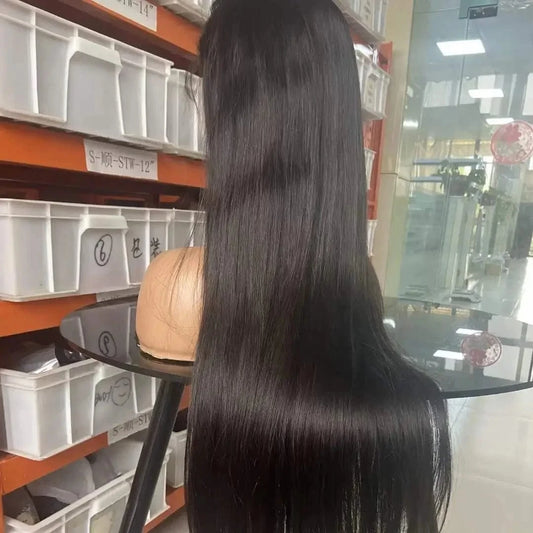 Brazilian Raw Human Hair Lace Front Wig Straight 13x4 Transparent Hd Lace Frontal Wig 30 inch Human Hair Wigs For Black Women