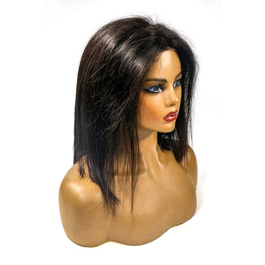Brazilian Virgin Bob Lace Closure Front Wigs Human Hair for Black Women Glueless Pre Plucked with Baby Hair Short Bob Straight