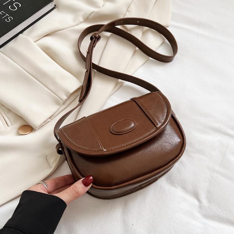 Brown 2022 Designer Saddle Crossbody Bags for Women Retro Fashion Bags Women Handbags Ladies Luxury