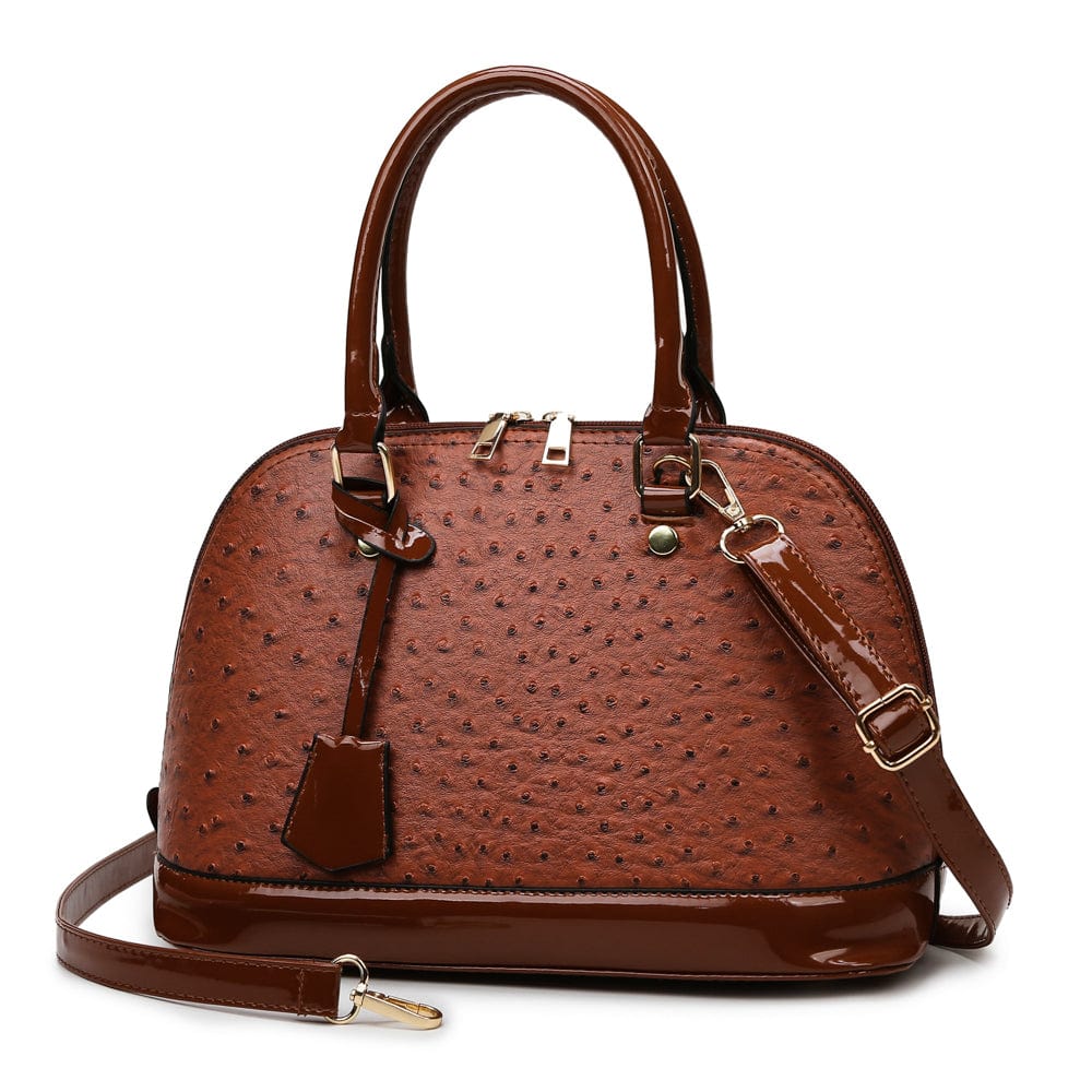 Brown 2022  women fashion handbags Pu leather women shoulder bag ladies crocodile pattern handbags shell bag