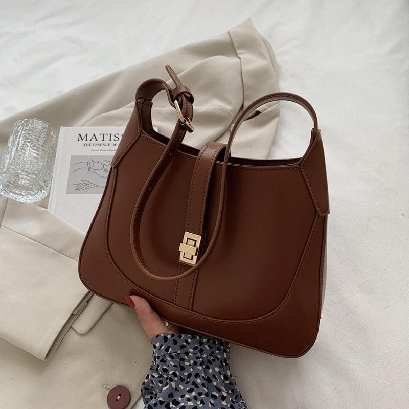 brown 2023 Factory wholesale Popular Handbags Girls shoulder underarm Purses Young Lady New Simple Hand bags