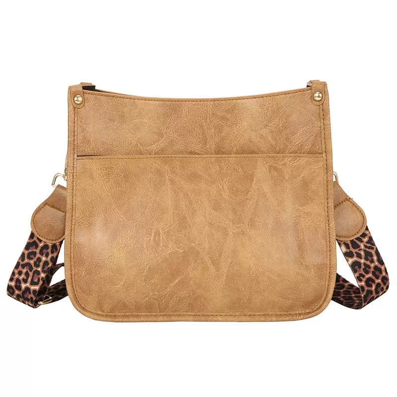 Brown Fashion Women Handbags Shoulder Purse PU Leopard Tote Set  Strap Bag Ahdorned Vegan Leather Messenger Bag Drop Shipping