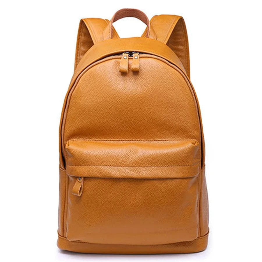 brown In Stocks Full grain Leather fashion women school Backpack black travel laptop leather backpack