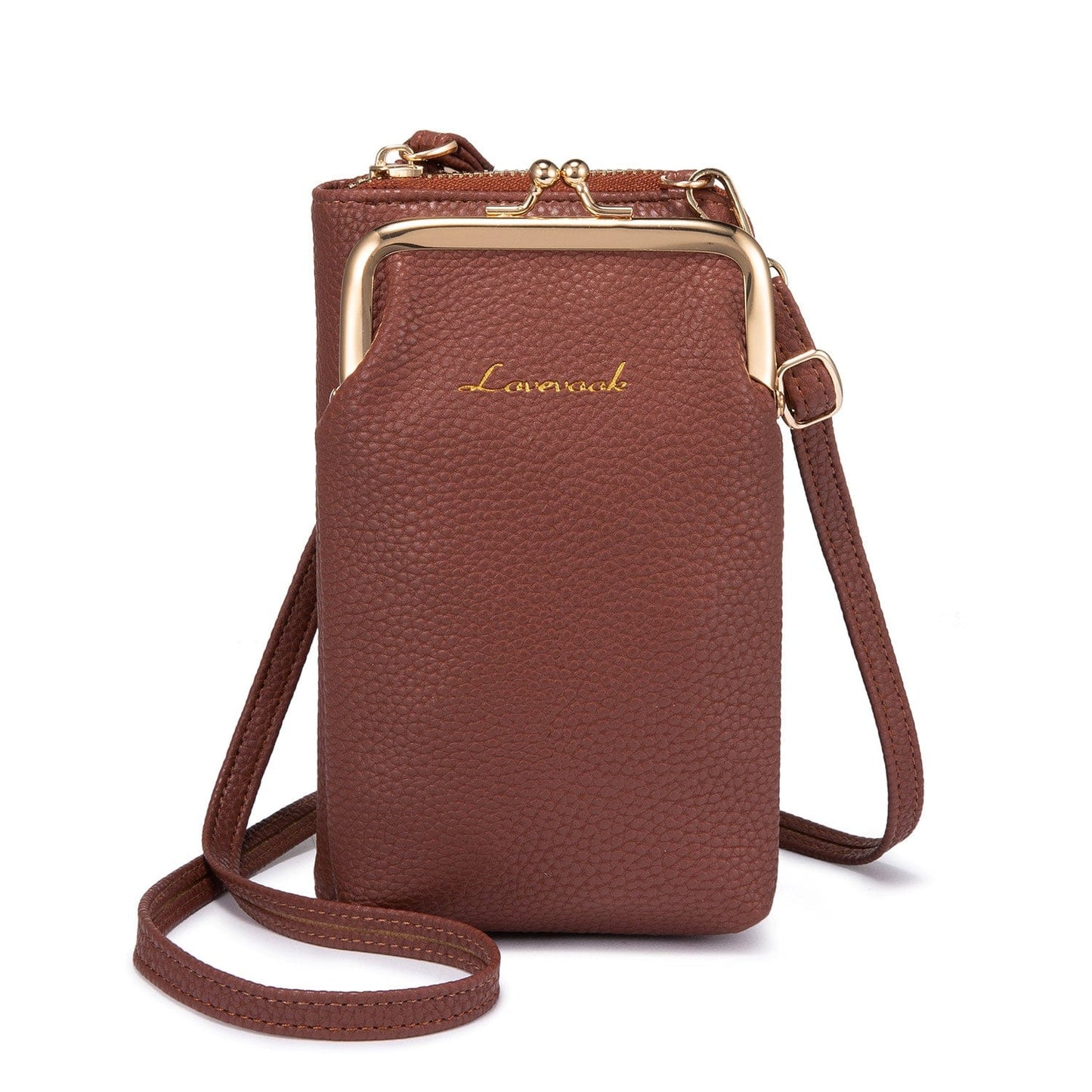 brown Lovevook Crossbody Purses for Women Fashion Cell Phone Shoulder Bags Card Holder Wallet Purse