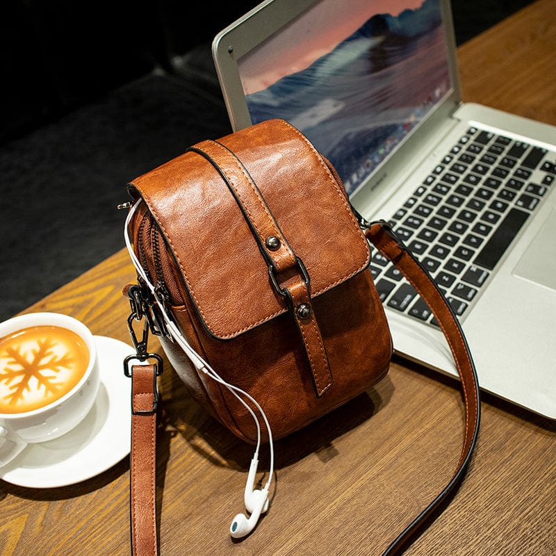 Brown MIYIN 2022 new  Korean version small bag female  mini mobile phone bag fashion shoulder Messenger bag