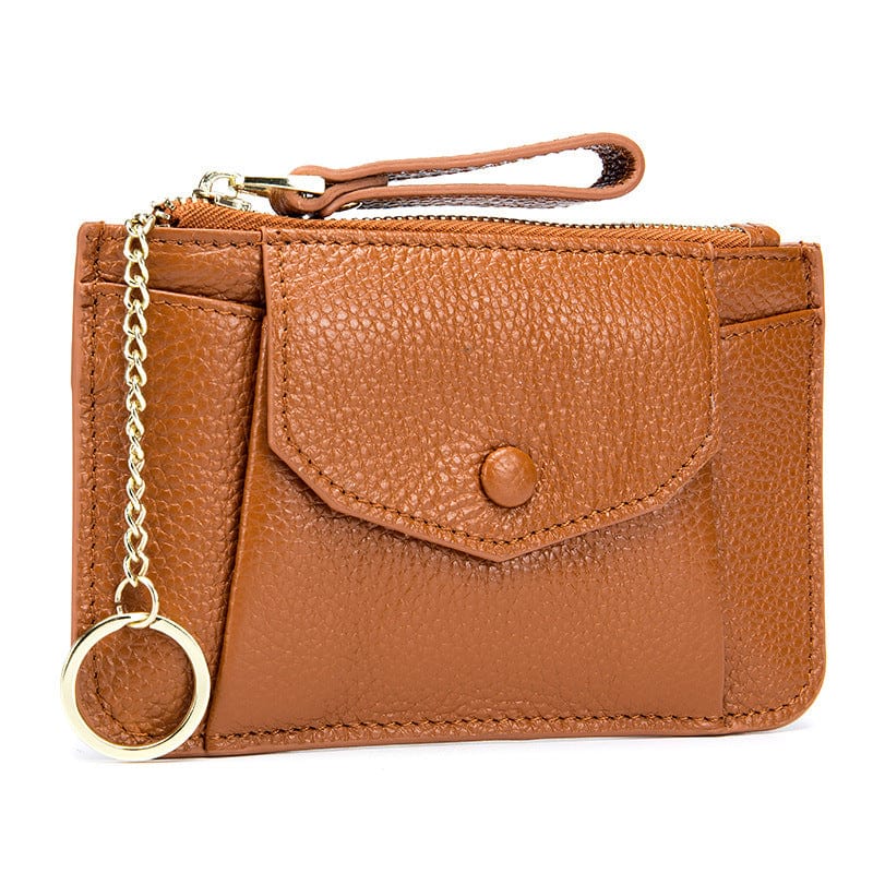 Brown Women Wallet Small Cute Wallet Women Short Leather Women Wallets Zipper Purses Portefeuille Female Purse Clutch