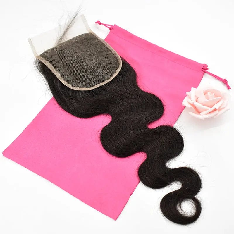 Bundle Deal 22in+24in+26in+18in Lace Closure / Natural Black 100% natural Human Hair