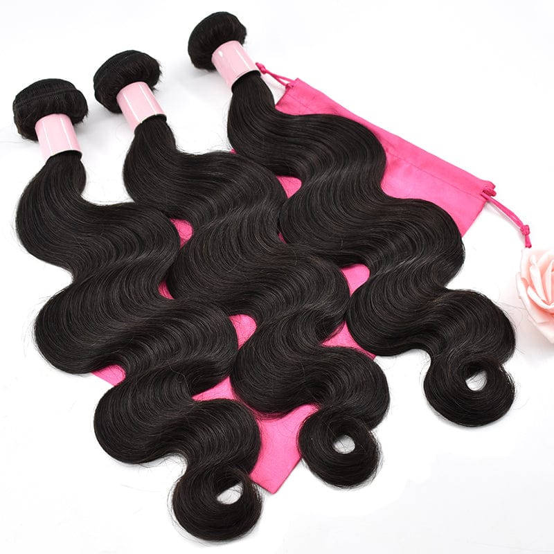Bundle Deal 22in+24in+26in+18in Lace Closure / Natural Black 2023 2022 100% natural Human Hair Body Wave Bundle Deal 22in+24in+26in+18in Lace Closure ready to ship