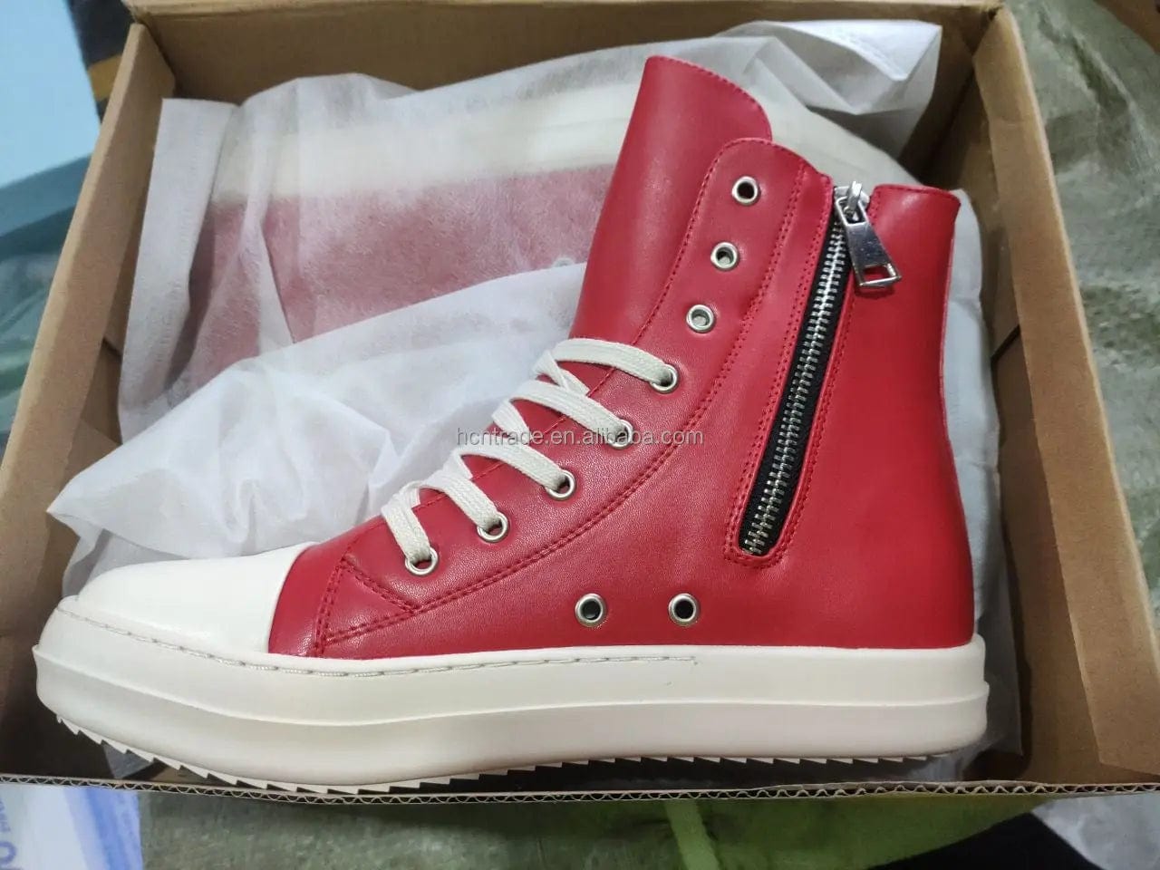 BUSY GIRL Casual Canvas Shoes Luxury Trainers Ankle Lace Up Women Sneaker Zip High TOP Streetwear Flats Black Sneakers Boots