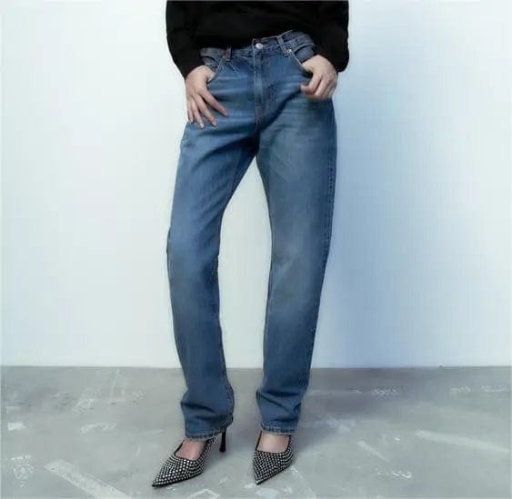 BUSY GIRL MY4436 Pumps Heels For Women Sandals Slingback Crystal Diamond 2023 New Pointed Toe Mules High Heel For Ladies