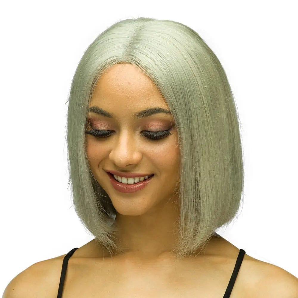 Caesious Grey Color Middle Part 100% Human Hair
