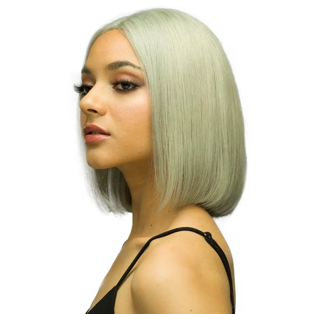 Caesious Grey Color Middle Part 100% Human Hair