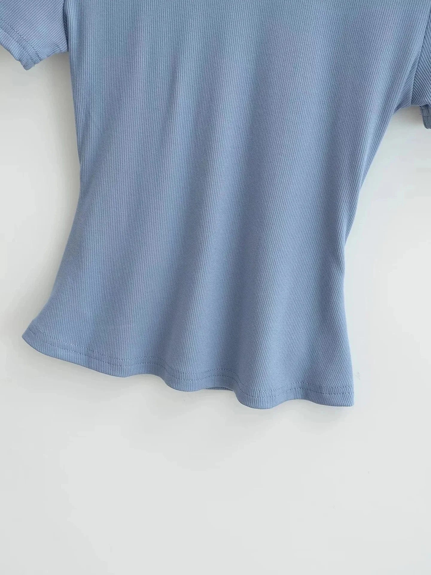 Casual T-Shirts Women Slim Fit Tees Female short Sleeve Top summer Ladies Solid Basic T-shirt cotton t shirt