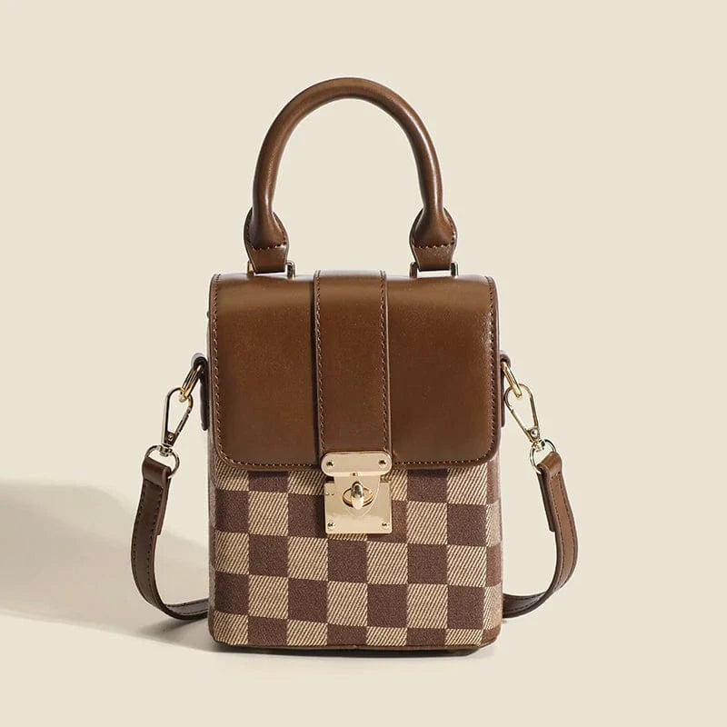 casual trendy designer mini handbags 2023 small sling bags checker ladies fashion handbags