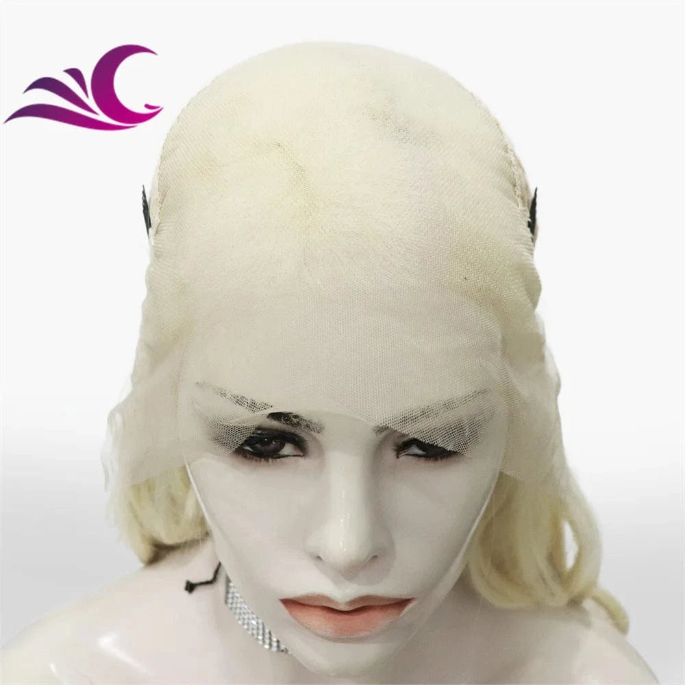 Celebrity 13x6 body wave heat resistant fiber synthetic lace front wig