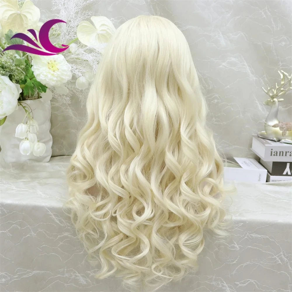 Celebrity 13x6 body wave heat resistant fiber synthetic lace front wig