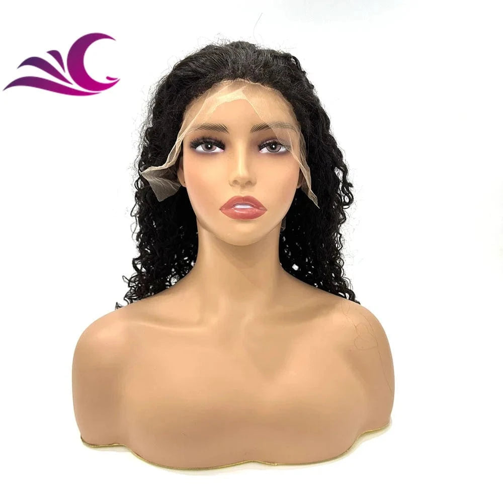 Celebrity 4c texture hairline wig 13x4 transparent hd lace long curly brazilian cuticle aligned virgin human hair lace front wig