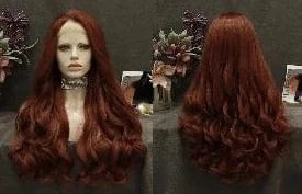 Celebrity dark root ombre blue colorful wig heat resistant fiber synthetic lace front wig suit for cosplay drag queen