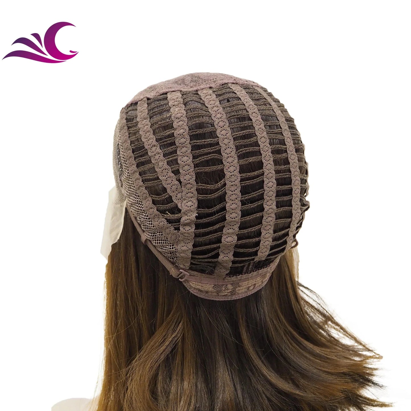 Celebrity highlight honey blonde ombre brown colored lace front wig premium heat resistant short bob synthetic hair wig