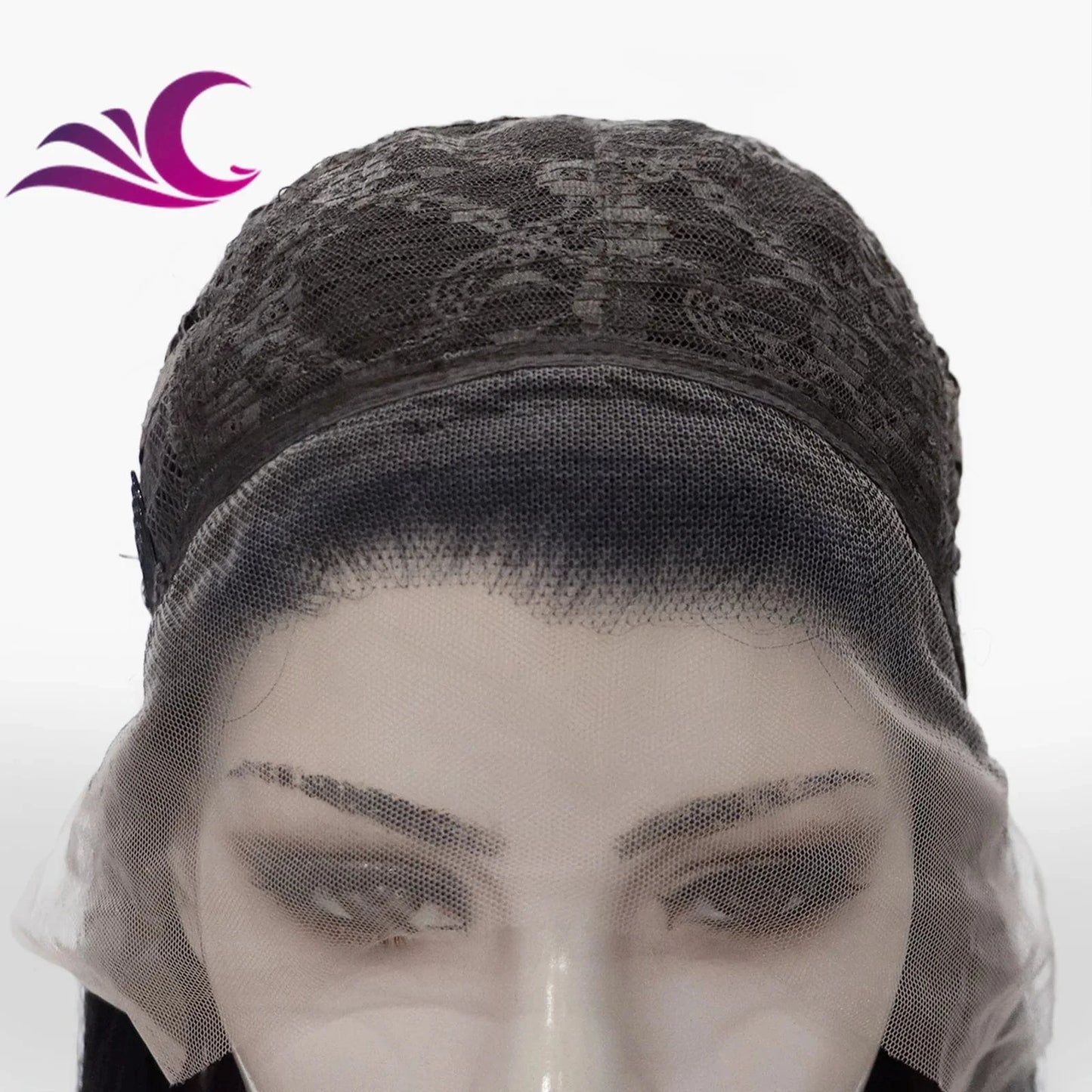 Celebrity new desgin ombre colorful highlight black natural color heat resistant futura fiber lace front wig