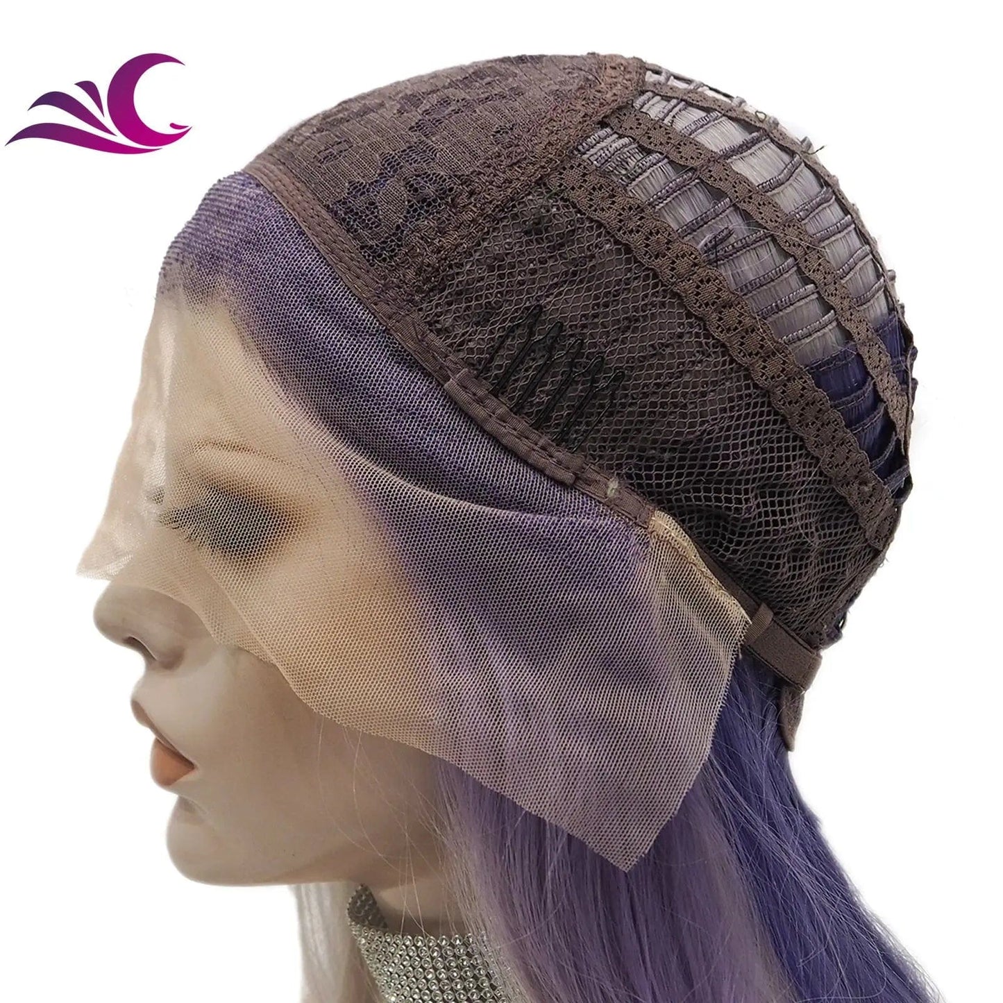 Celebrity Two Color Ash Purple Ombre Futura Wigs